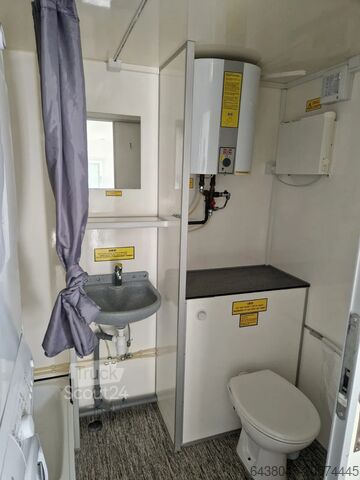Sanitární kontejnery Scanvogn Keuken wagen met badkamer en toilet