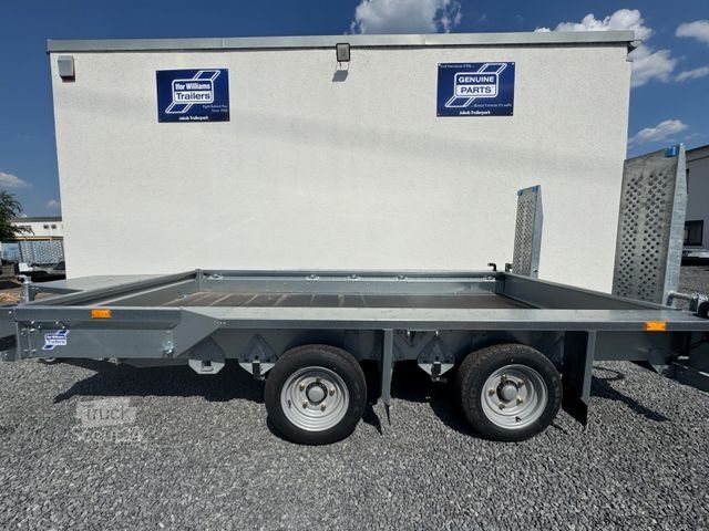 Tieflader Anhänger IFOR WILLIAMS GX126 Baumaschinen-Transporter