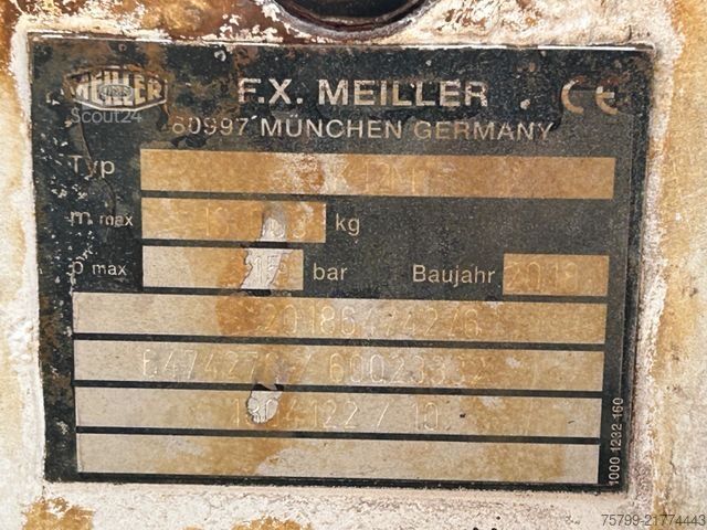Billenőplatós teherautó MERCEDES-BENZ 1836 Meiller Absetzer 4x2