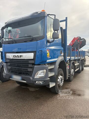 Платформа с кран DAF CF 480 8x4 E6 / Fassi F315A.2.26 crane