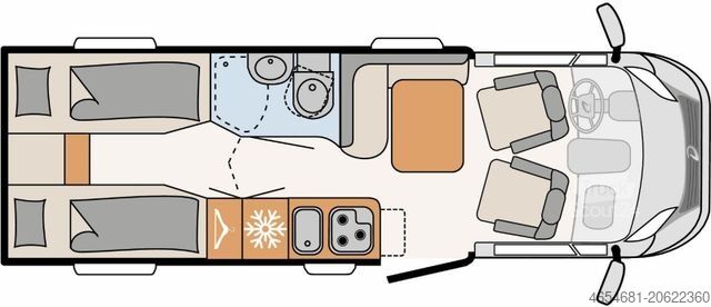 Teilintegriertes Wohnmobil DETHLEFFS Globebus GT 6 EINZELBETTEN#GT-OPTIK#ALARMANLAGE