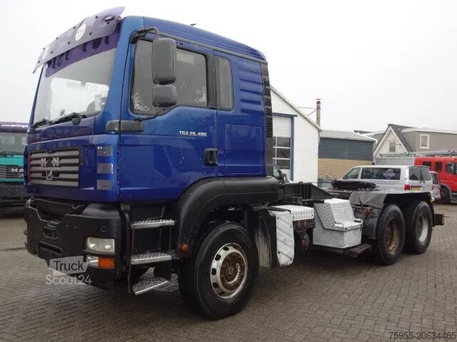 Zware belasting MAN TGA26-480 STEELSPRINGS,MANUAL GEARBOX,AIRCO,RET...