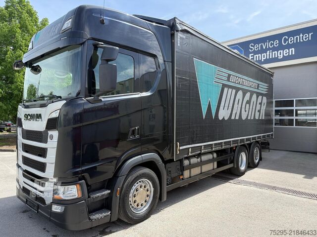 مركبة تجارية Scania S450 Highline Retarder 2 Tanks 2 Liegen Hubdach