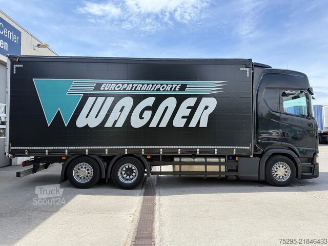 مركبة تجارية Scania S450 Highline Retarder 2 Tanks 2 Liegen Hubdach