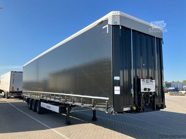Atvira puspriekabė su tentu Krone Mega Liner SDP 27 eLG50-CS