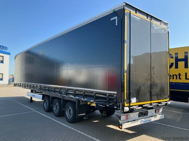 Atvira puspriekabė su tentu Krone Mega Liner SDP 27 eLG50-CS