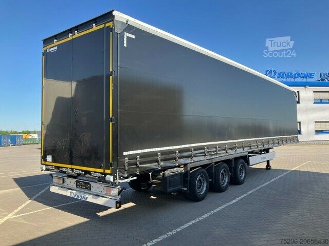 Atvira puspriekabė su tentu Krone Mega Liner SDP 27 eLG50-CS