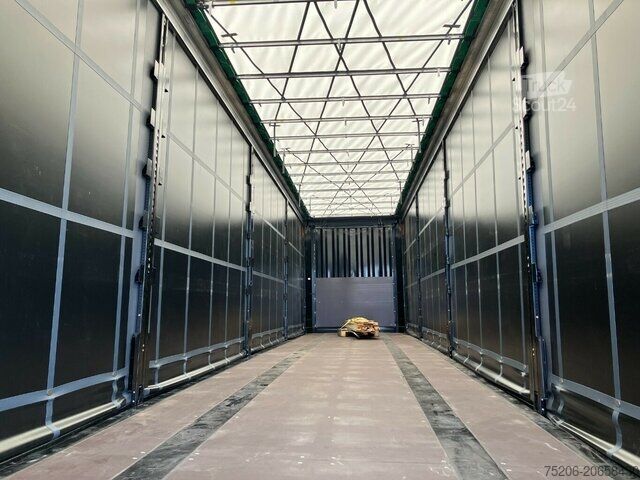 Atvira puspriekabė su tentu Krone Mega Liner SDP 27 eLG50-CS