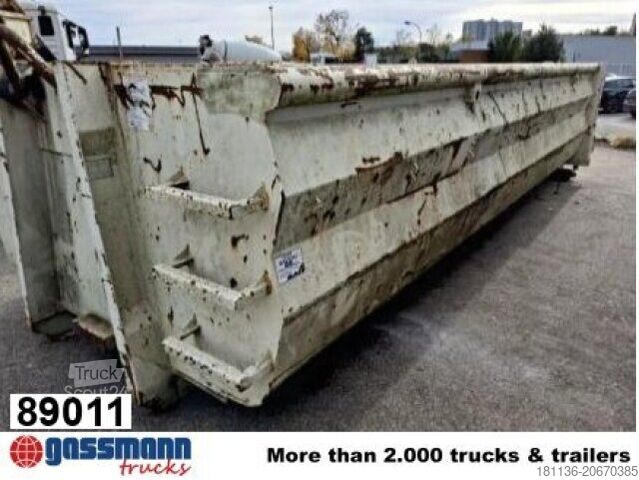 Krogcontainer Peter Barthau Abrollcontainer 19 cbm, Flügeltüren