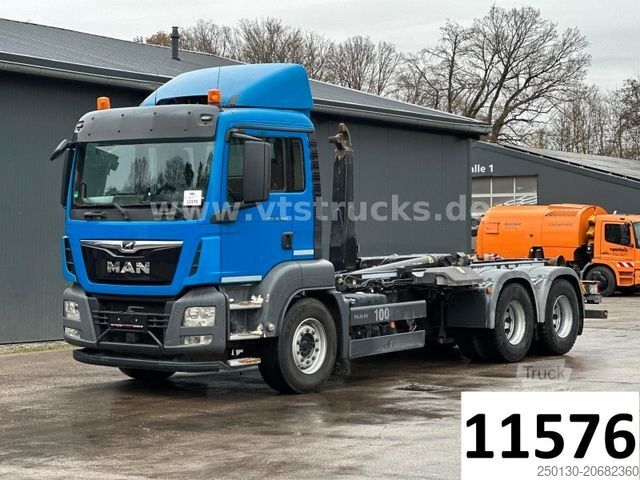 Āķa konteineru automašīna MAN TGS 26.440 6x4 Blatt-/Luft Meiller-Abrollkipper
