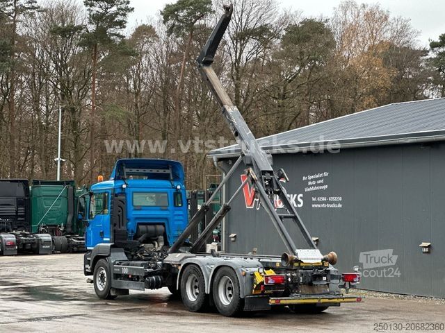 Āķa konteineru automašīna MAN TGS 26.440 6x4 Blatt-/Luft Meiller-Abrollkipper