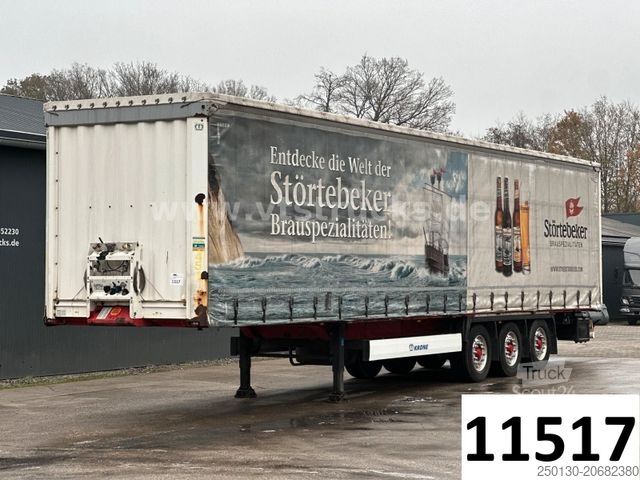 Auflieger mit Pritsche & Plane KRONE SD Pritsche+Plane, Edscha-Verdeck, Lenkachse