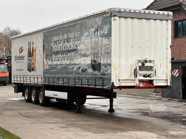 Open oplegger met zeil KRONE SD Pritsche+Plane, Edscha-Verdeck, Lenkachse