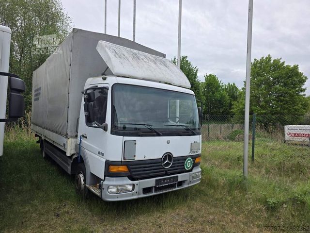 Samochód dostawczy z plandeką MERCEDES-BENZ 818 Pritsche & Plane, manuelle 6 Gang Schaltung