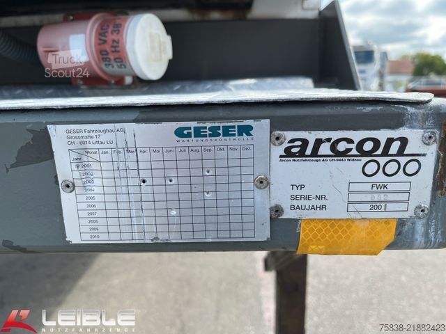 Remolque con caja móvil  Arcon/Geser*Kühlkoffer-WAB*ThemoKing SL100*