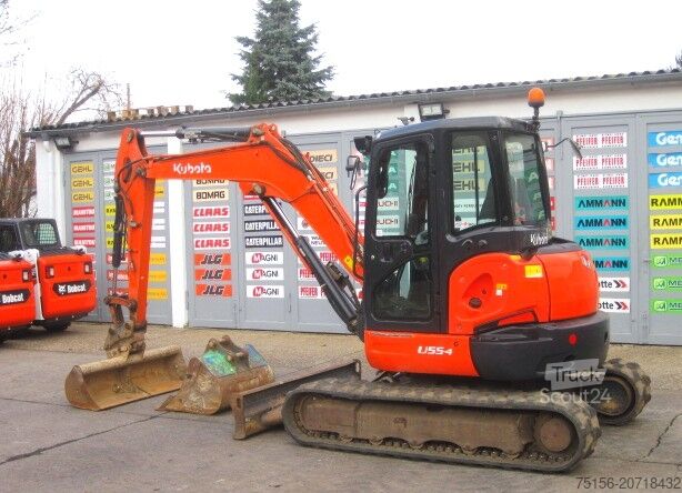 Trumpagalis ekskavatorius Kubota U55-4