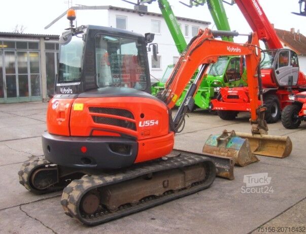Trumpagalis ekskavatorius Kubota U55-4