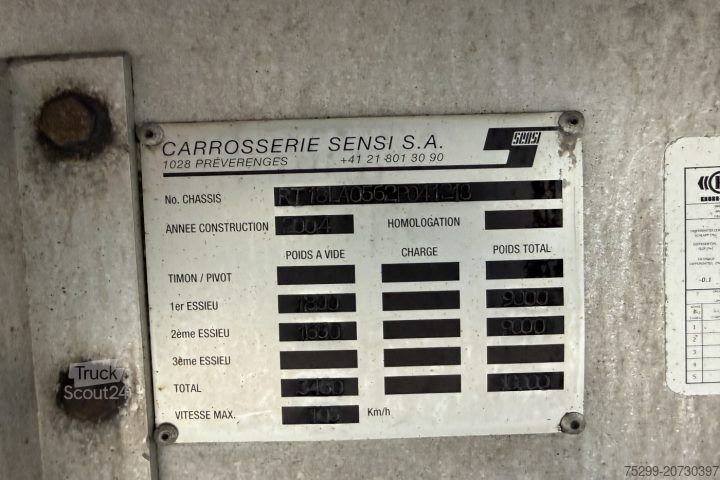 Open trailer with tarp  RT 18 Plane / Swiss-Vehicle