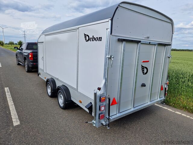 Kofferanhänger Debon C1000 Flügeltürer mit Heckrampe Pullman