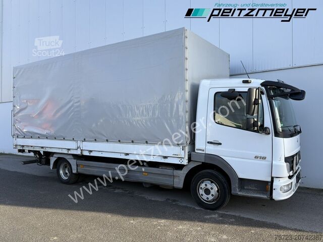 Plachtová dodávka Mercedes-Benz Atego 818 L Pritsche  + LBW, Klima, AHK, 3 Sitzer