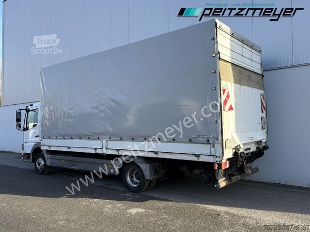 Plachtová dodávka Mercedes-Benz Atego 818 L Pritsche + LBW, Klima, AHK, 3 Sitzer