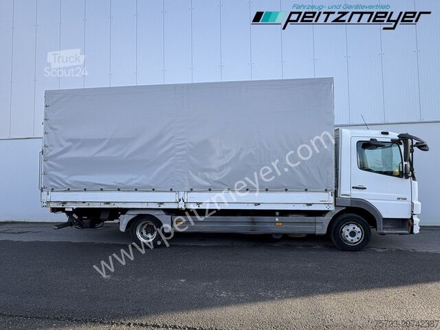 Plachtová dodávka Mercedes-Benz Atego 818 L Pritsche + LBW, Klima, AHK, 3 Sitzer