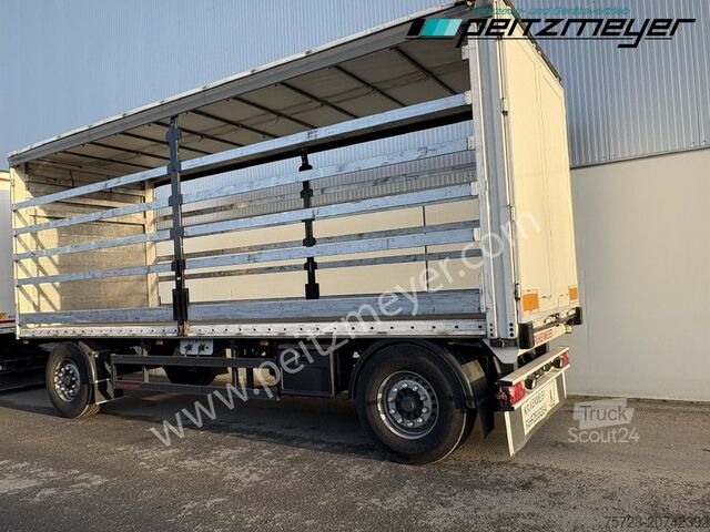 Open aanhangwagen met zeil Krukenmeier PRITSCHENANHÄNGER 18 T. mit Durchlade