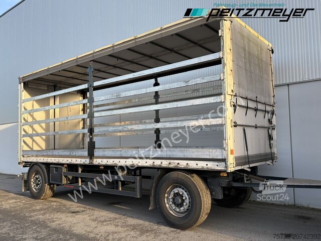 Open aanhangwagen met zeil Krukenmeier PRITSCHENANHÄNGER 18 T. mit Durchlade