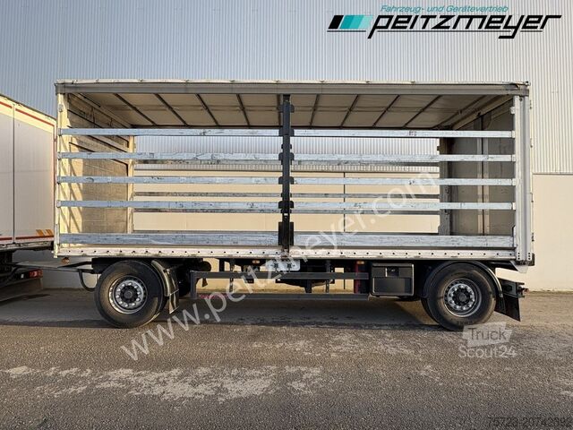 Open aanhangwagen met zeil Krukenmeier PRITSCHENANHÄNGER 18 T. mit Durchlade