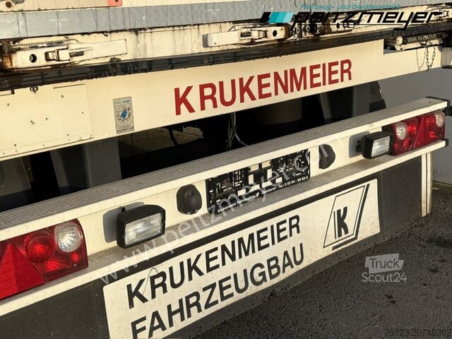 Open aanhangwagen met zeil Krukenmeier PRITSCHENANHÄNGER 18 T. mit Durchlade