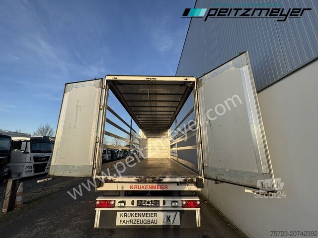 Open aanhangwagen met zeil Krukenmeier PRITSCHENANHÄNGER 18 T. mit Durchlade
