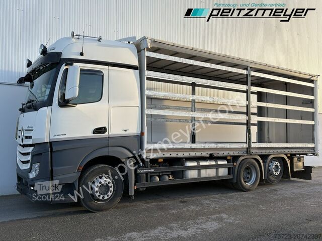 LKW mit Pritsche & Plane Mercedes-Benz Actros 2545 LL Pritsche, Klima, Standklima, PPC, EU 6