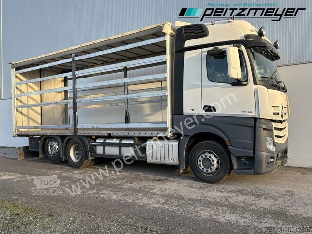 LKW mit Pritsche & Plane Mercedes-Benz Actros 2545 LL Pritsche, Klima, Standklima, PPC, EU 6