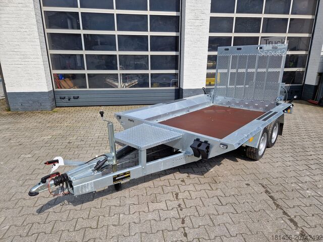 Bouwtrailer Martz 3500kg Bagger Maschinen Anhänger Auffahrklappe   Nutzlast 2730kg aus Vorrat verfügbar