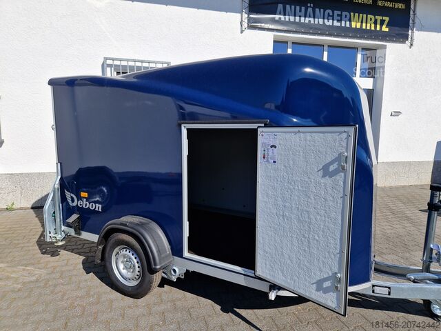 PKW-Anhänger Cheval Liberté Debon Anhänger Polycargo 1300 blau Seitentür Pullman 100km/H direkt online verfügbar