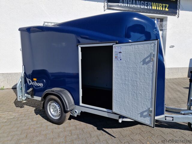 PKW-Anhänger Cheval Liberté Debon Anhänger Polycargo 1300 blau Seitentür Pullman 100km/H direkt online verfügbar