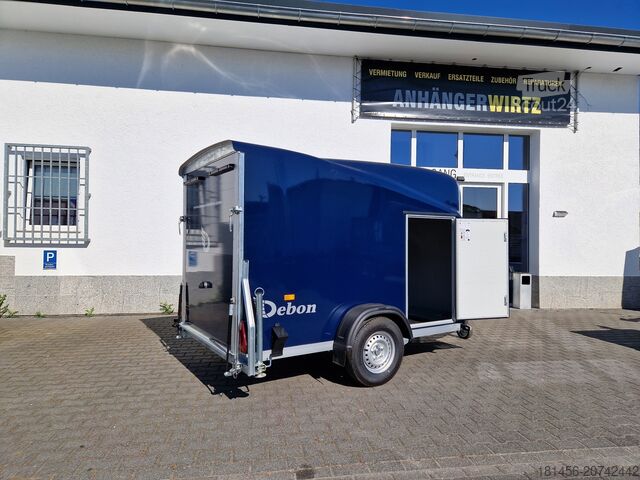 PKW-Anhänger Cheval Liberté Debon Anhänger Polycargo 1300 blau Seitentür Pullman 100km/H direkt online verfügbar