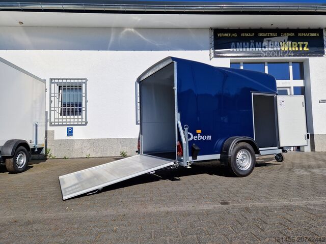 PKW-Anhänger Cheval Liberté Debon Anhänger Polycargo 1300 blau Seitentür Pullman 100km/H direkt online verfügbar