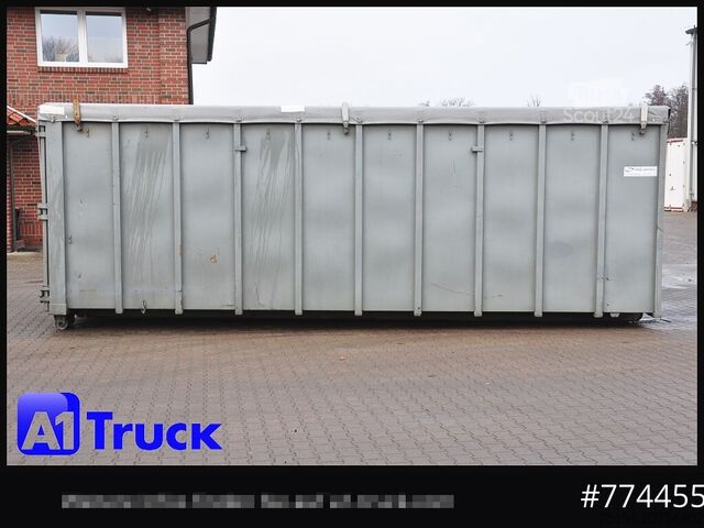 Kontener hakowy POL OSTEG Abrollcontainer 47,5m³, Mulde, Dachplane, Portaltür