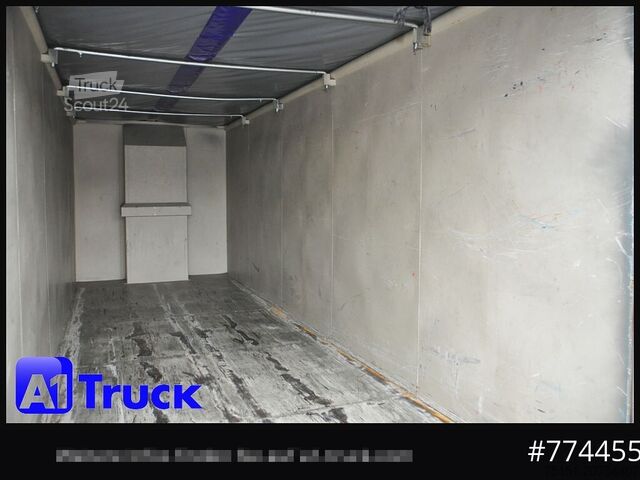 Abrollkipper POL OSTEG Abrollcontainer 47,5m³, Mulde, Dachplane, Portaltür