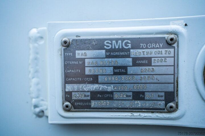 Camião cisterna MAGYAR CITERNE SMG 20.000L+5 COMP.