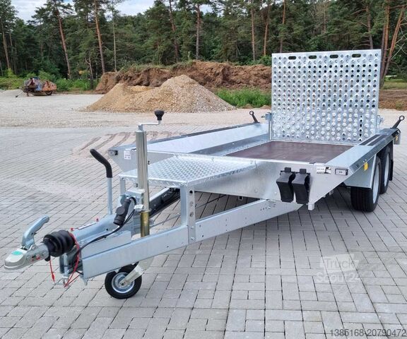Aanhangwagen voor zwaar materieel Martz 290cm x 150cm Baumaschinen Anhänger Hubsteiger 3t NEU