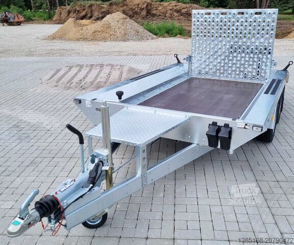 Aanhangwagen voor zwaar materieel Martz 290cm x 150cm Baumaschinen Anhänger Hubsteiger 3t NEU