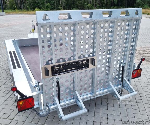 Aanhangwagen voor zwaar materieel Martz 290cm x 150cm Baumaschinen Anhänger Hubsteiger 3t NEU
