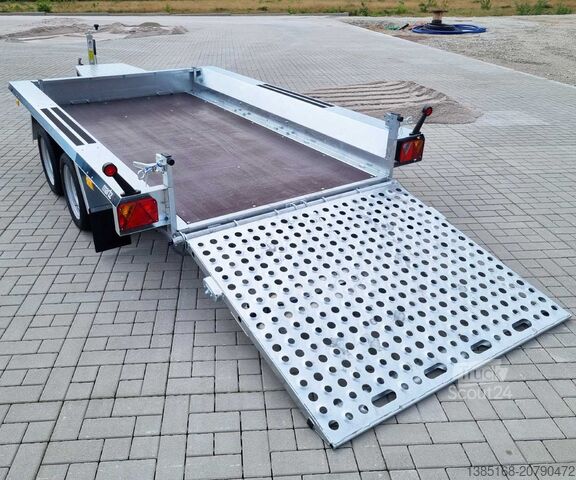 Aanhangwagen voor zwaar materieel Martz 290cm x 150cm Baumaschinen Anhänger Hubsteiger 3t NEU