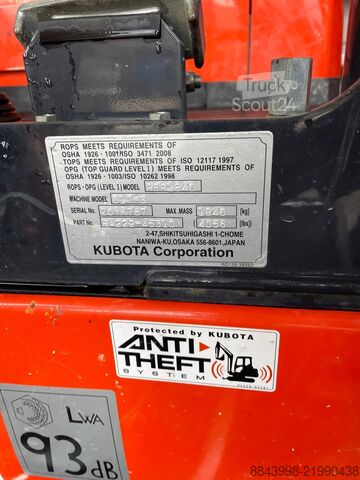 Minibagger Kubota U17-3α / U10-3 / Kettendumper KC70