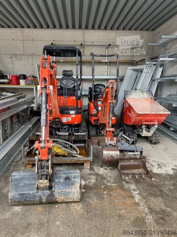 Minibagger Kubota U17-3α / U10-3 / Kettendumper KC70