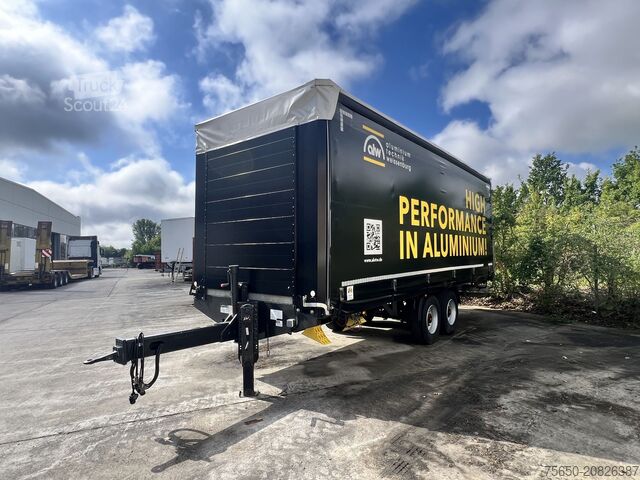 Reboque aberto com lona Fliegl TPS135 13,5 t Tandemplanenanhänger, neuwertig