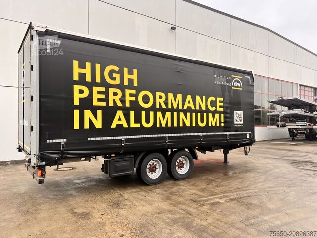 Reboque aberto com lona Fliegl TPS135 13,5 t Tandemplanenanhänger, neuwertig