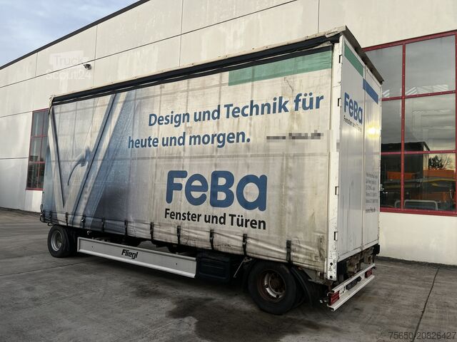 Відкритий причіп з тентом Fliegl ZPS180 2 Achs Jumbo-Planenanhänger